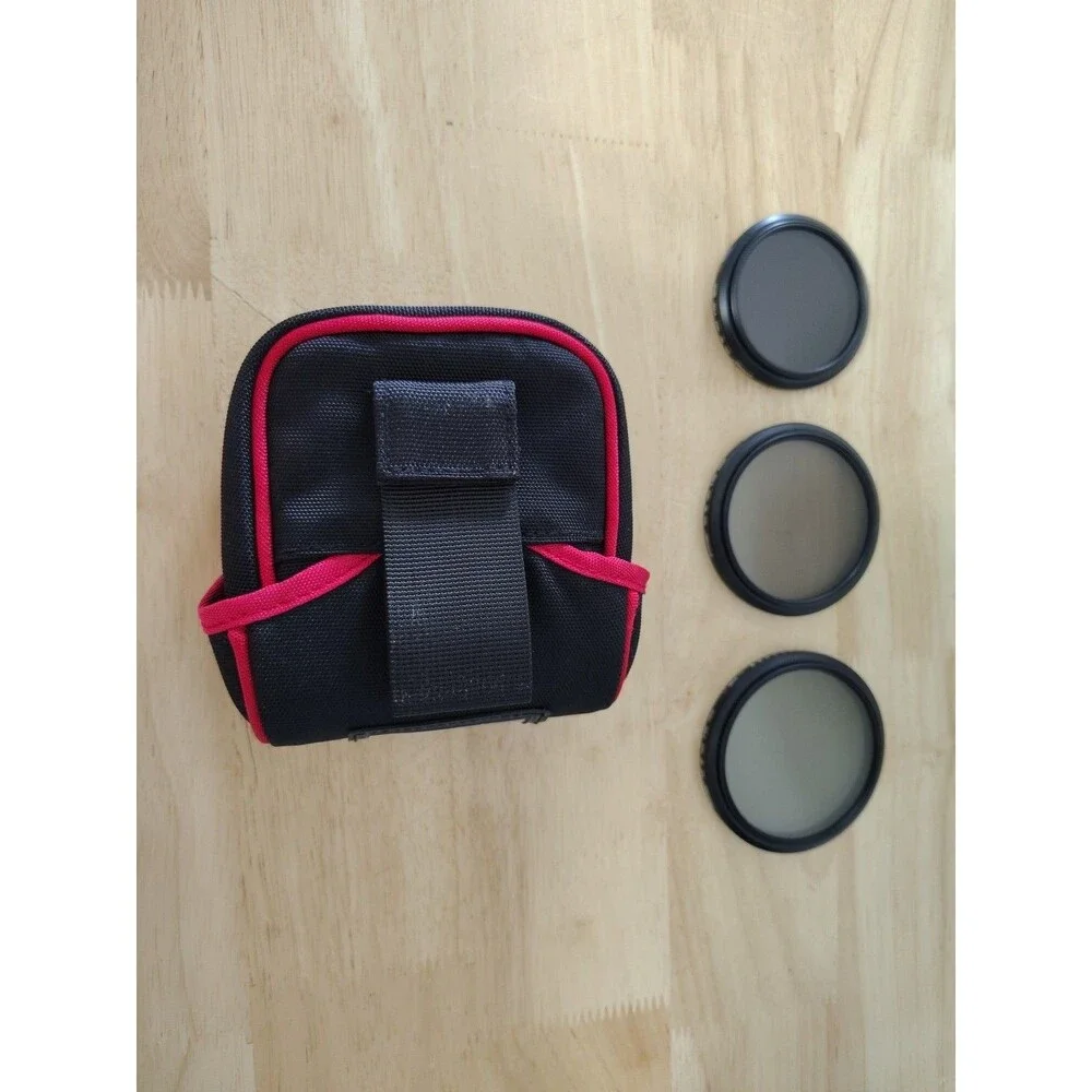3 Camera Filters Zomei Slim ND Vario 2-400 72mm 67mm &58mm & Case W/Belt Loop